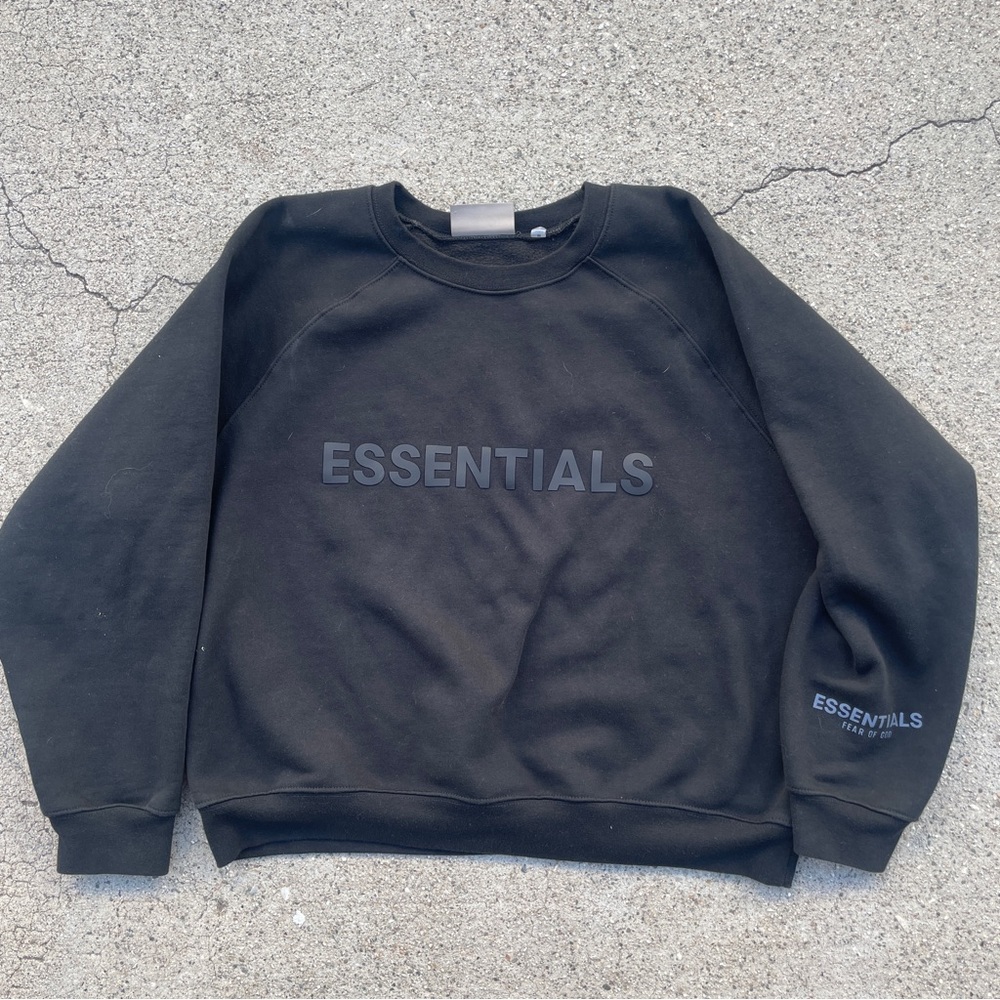 Essentials Fear Of God Black Men's Pullover Sweater Size Medium